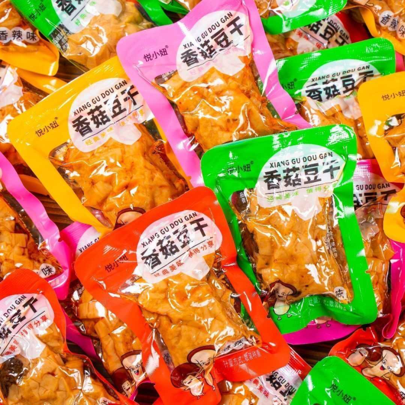 香菇豆干零食香辣散装整箱五香休闲小吃食品麻辣小包装豆腐干批发