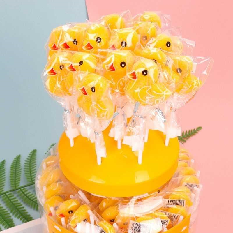 萌小鸭子软糖棒棒糖休闲零食卡通糖果儿童零食8090后怀旧零食