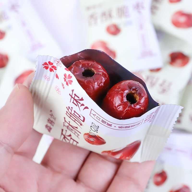 香酥脆枣去核香脆酥枣嘎嘣脆独立小零食包装酥脆红枣整箱批发