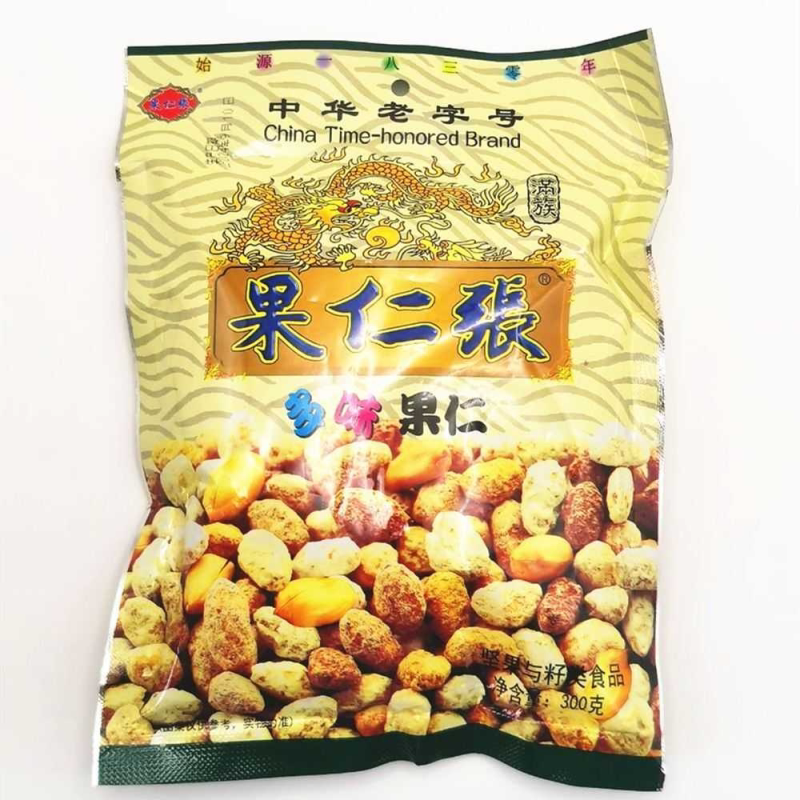 天津特产果仁张多味果仁花生童年怀旧8090休闲零食坚果即食