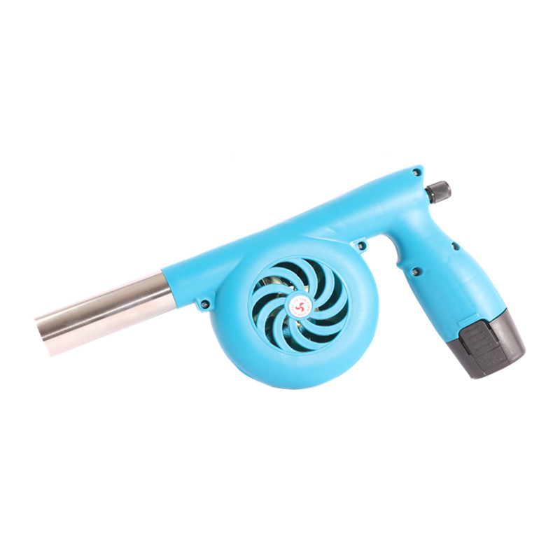 户外烧烤野营电动鼓风机充电式大风力小型12v直流充电鼓风机锂电