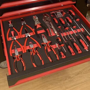 352件套汽修工具箱七抽多功能维修工具推车汽车间工具柜