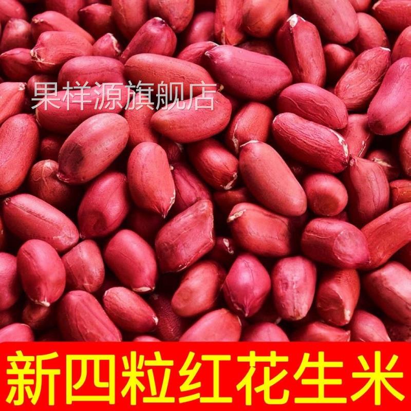 2024年红皮花生米新货小粒生花生仁农家四粒红花生米红衣花生米仁