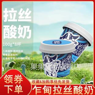 乍甸拉丝酸奶云南乍甸特产原味早餐代餐零食杯装早餐饱腹旗舰店
