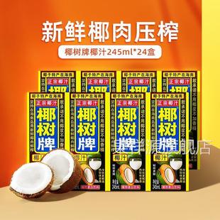 椰汁果汁饮料利乐包245ml*12/24盒整箱装植物蛋白椰奶海BY
