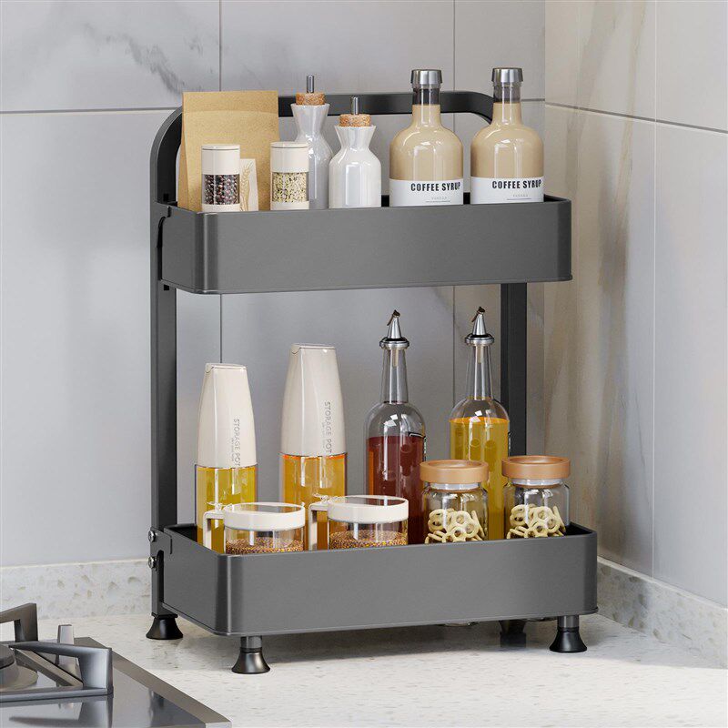 厨房调味瓶置物架家用多功能多层台面墙角转角调料品调味料收纳架