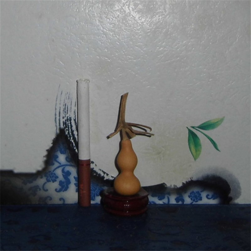 3厘米以下把玩手捻天然小葫芦 铁包金草里金文玩收藏摆件一物一图