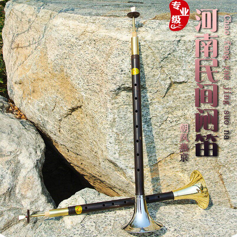 风海名家 河南戏曲闷笛唢呐管子乐器带碗乌木闷子降E/C/D调送哨片