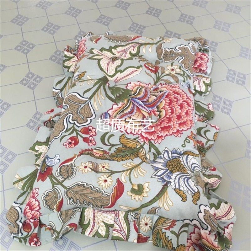 荷叶边长方形坐垫 椅垫 花边凳子垫 换鞋长条椅垫 卡座垫定做尺寸,居家布艺,椅垫,淘宝优惠券,粉丝福利购,淘宝优惠卷