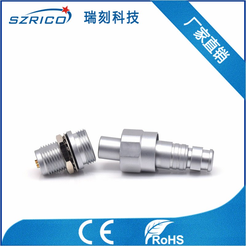 厂家定制1CS插头插座m1芯2针3孔4Pin5芯深水40M圆形防水连接器12M