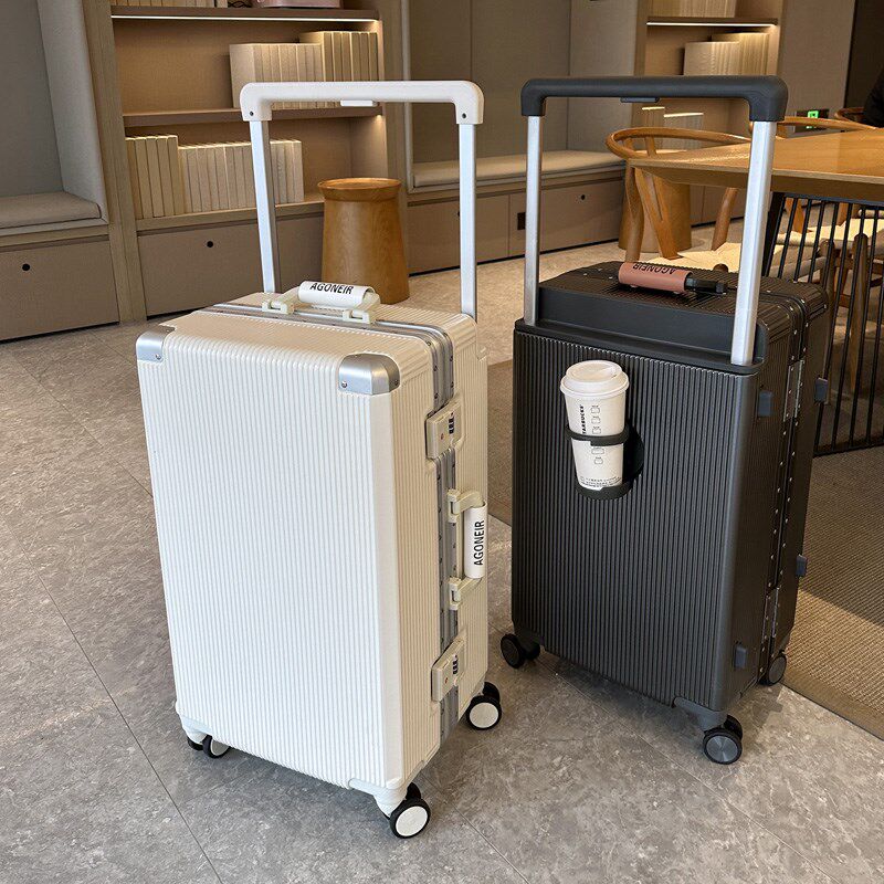 铝边框宽拉杆行李箱20寸登机箱y女24寸静音万向轮26寸大容量旅行