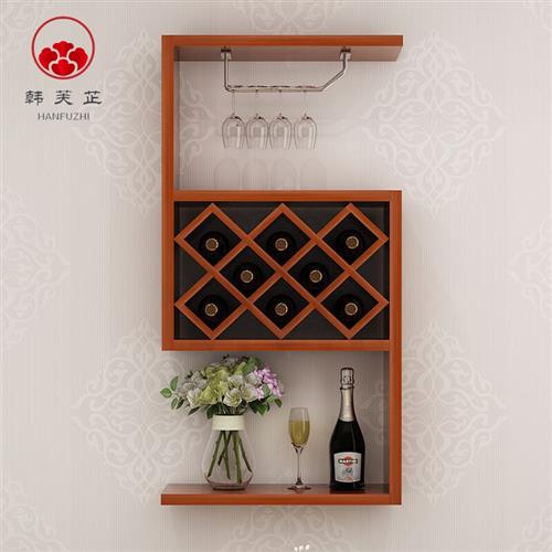 壁挂式酒柜餐厅壁柜欧式小户型墙上酒架壁挂酒柜餐厅客意创厅悬黑