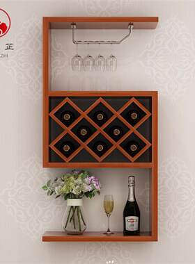 壁挂式酒柜餐厅壁柜欧式小户型墙上酒架壁挂酒柜餐厅客意创厅悬黑