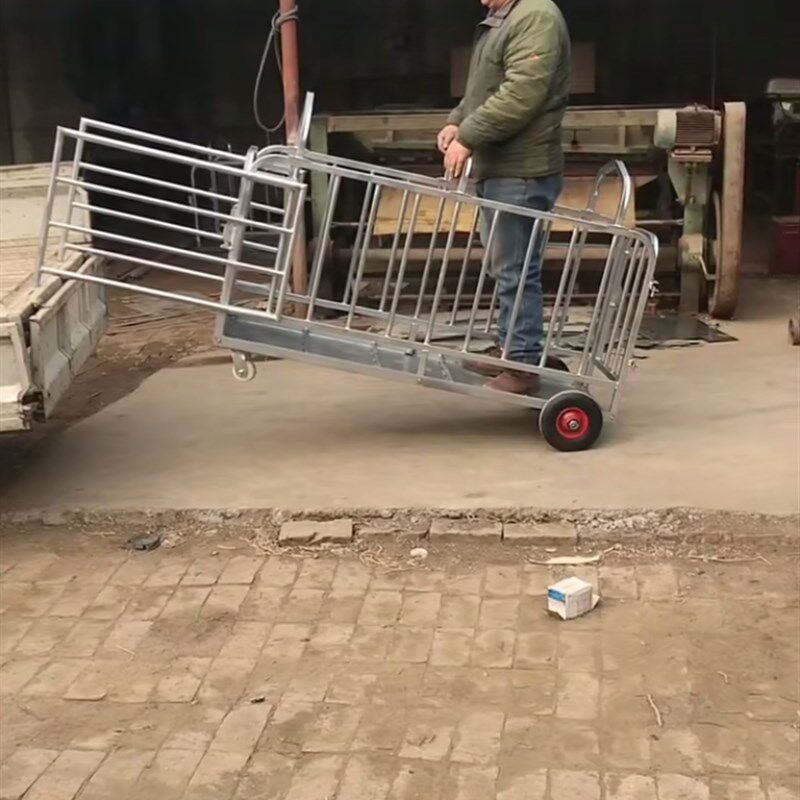 猪笼子猪场用肥猪称重笼转群笼伸缩折叠多功能肥猪装车笼养殖器械