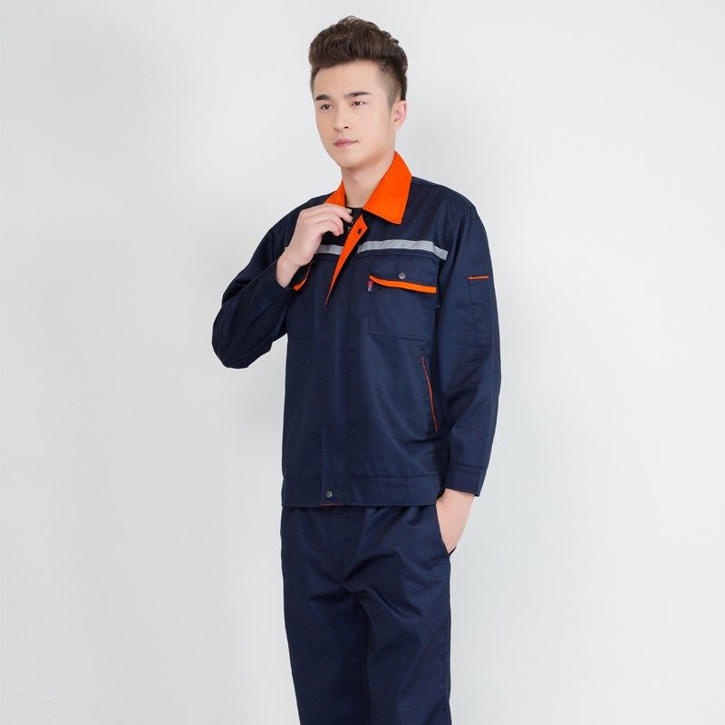 长袖工作服套装男劳保服汽修服厂服定制电焊工装制服春秋耐磨工衣