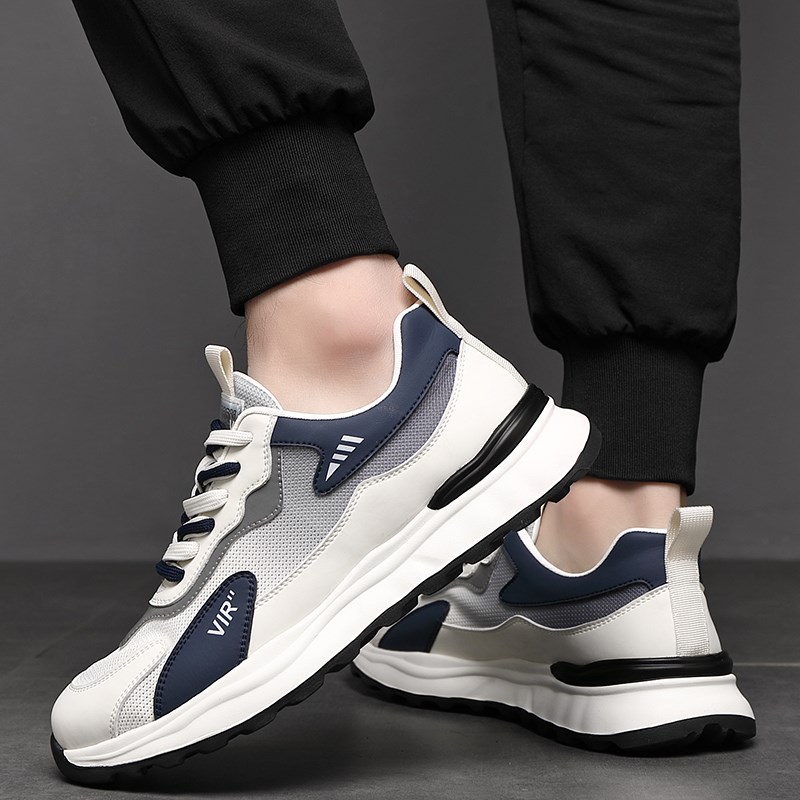 特大码男鞋45春季透气休闲鞋46跑步运动鞋子47加宽网鞋老爹鞋潮48