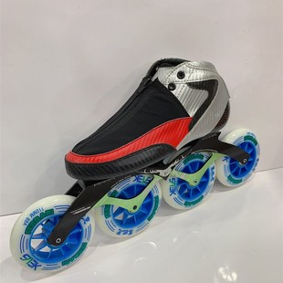 飞航轮滑鞋 冰刀配轮滑 竞速大轮轮滑鞋 大道速滑冰刀鞋 脱位