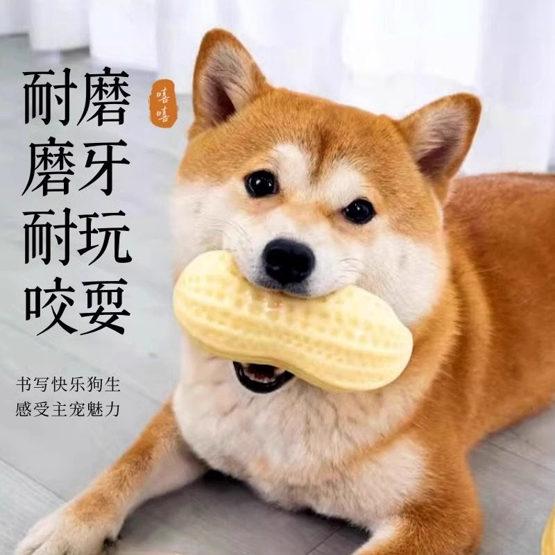 狗狗玩具耐咬花生发声球磨牙