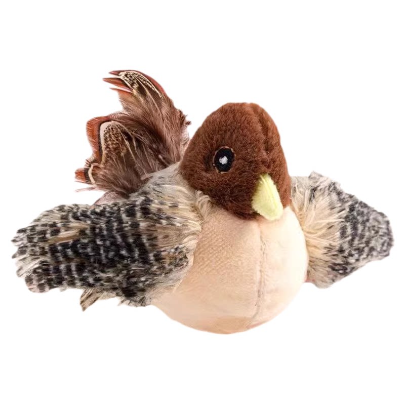 猫玩具猫咪解闷自嗨小鸟老鼠发声仿真会叫宠物逗猫棒自嗨玩具