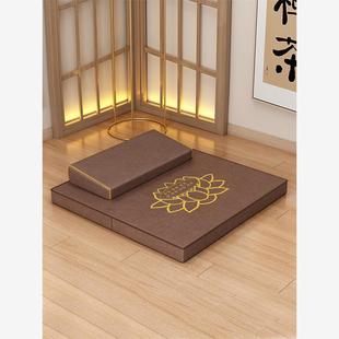 打坐禅修专用垫拜佛冥想静坐禅垫蒲团拜垫跪垫家用佛堂椰棕坐垫子
