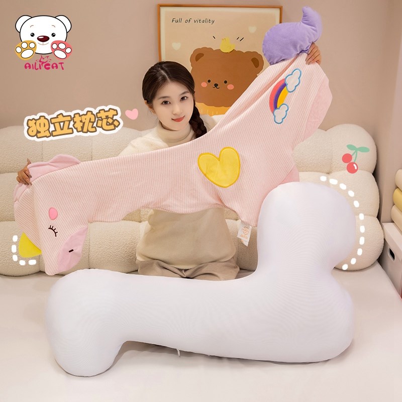 羊驼毛绒玩具A类抱枕女生睡觉恐龙娃娃女孩抱睡公仔安抚毛绒玩具
