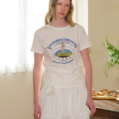 VitalSign修身版马拉松印花T恤