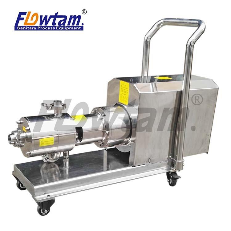 不锈钢可移动防爆管线式高剪切分散乳化泵乳化剪切混合机厂家