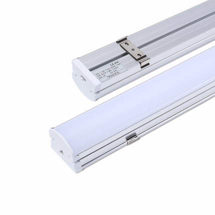 led灯管一体化t8线条长条灯家用客厅1.2米亮日光双管灯支架全套