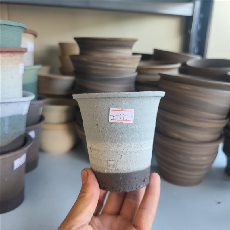 《一物一拍:纸杯(口8.5左右,高8左右》手工匣钵粗陶盆