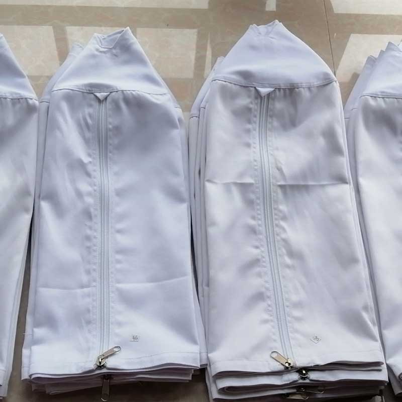 笼衣 画眉鸟笼配件 三皮笼川笼 竹制鸟笼笼罩 白色单层双拉链笼衣