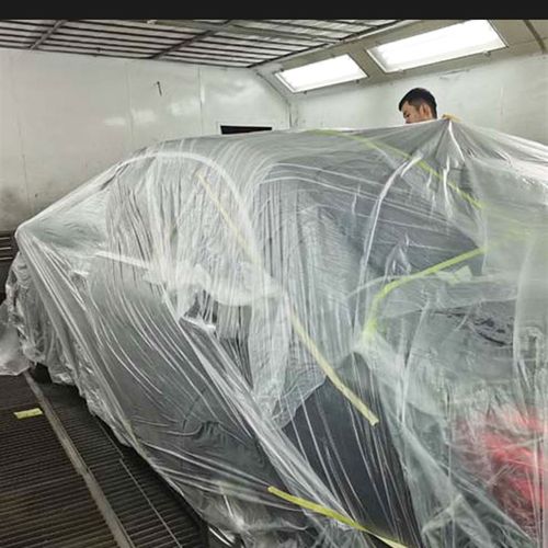 宽cm/长m汽车喷漆遮蔽膜全车喷涂防护膜白色整车膜静电吸附