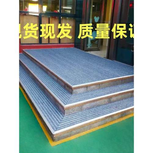 商场门口嵌入式防尘地毯商用铝合金地垫刮泥垫门厅蹭脚垫定做除尘