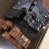 底座实木屏风隔断客厅折叠底座折叠屏风专用腿加固实木实用移动