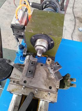 五金配件圆钢管端部旋头机黄铜管旋压封头机钢制家具管材封口机