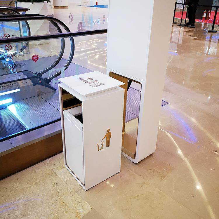 导轨分类镂空双层玫瑰金垃圾桶陆家嘴中心白色果皮箱商用垃圾桶,家庭/个人清洁工具,垃圾桶,淘宝优惠券,粉丝福利购,淘宝优惠卷