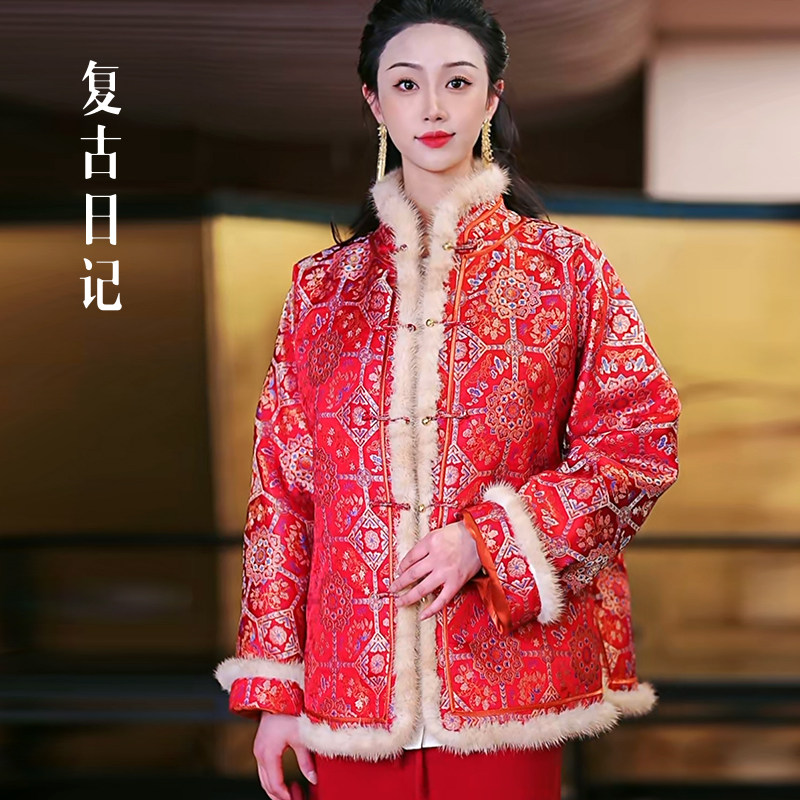 复古日记100sa桑蚕丝冬季鹅绒服26AR2157,女装/女士精品,羽绒服,淘宝优惠券,粉丝福利购,淘宝优惠卷