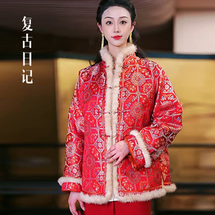 复古日记100sa桑蚕丝冬季鹅绒服26AR2157