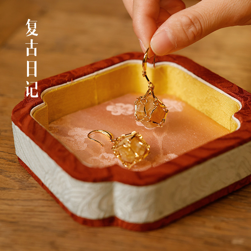 复古日记新中式国风女装搭配耳环55SJ1006