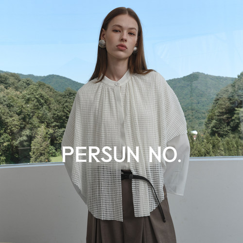 秋季上新雅织白压褶上衣衬衫