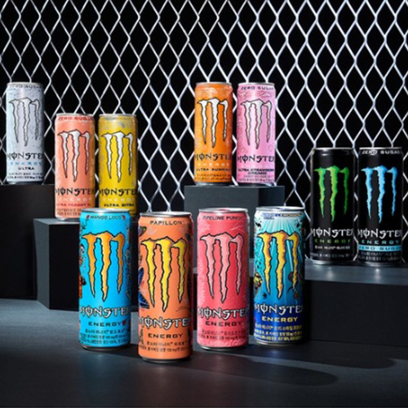 韩国可口可乐MONSTER熬夜提神魔爪能量饮料多口味0糖355ml*24罐