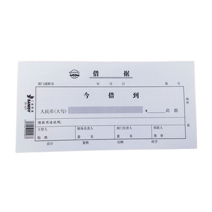 105mm财务专用单据借款 210 凭证借据凭证 527借据10本 三益档案35