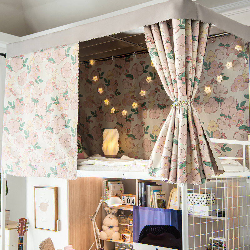 加厚强遮光床帘学生宿舍简约隔断帘窗帘上铺下铺女大学寝室高低床,床上用品,床幔,淘宝优惠券,粉丝福利购,淘宝优惠卷