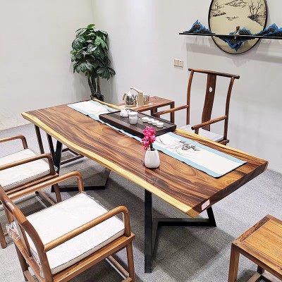 胡桃木实木大板茶桌原木茶板茶台南美花梨木大板台桌面办公桌2米,商业/办公家具,大班台/主管桌,淘宝优惠券,粉丝福利购,淘宝优惠卷