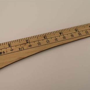 加厚裤尺弯木尺专用裁缝专裁裤专开领专裁衫上衣市寸双面竹尺老式