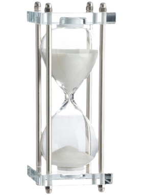 Powkhome轻奢复古玻璃沙漏计时器家居茶几玄关装饰工艺品桌面摆件