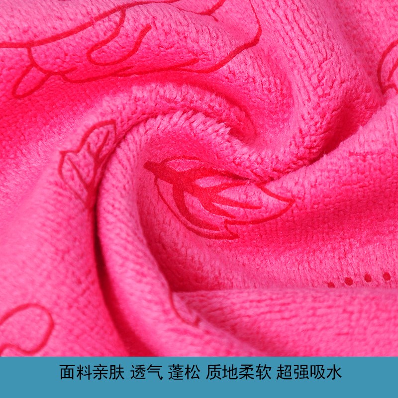 10条装婴幼儿园方巾带挂绳加厚吸水擦手四方巾定制logo数字小毛巾