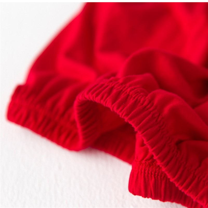 中老年男女本命年大红色纯棉三角内裤老人宽松高腰深裆全棉休闲短