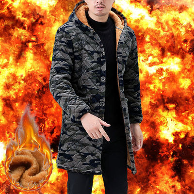 加绒罩衣男款冬季四川外套加厚工作服棉衣大码棉服耐脏加大加长士