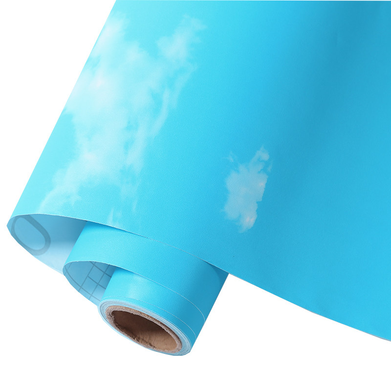 天花板贴纸屋顶装饰加厚防水墙纸自粘壁纸卧室客厅大理石桌面厨房