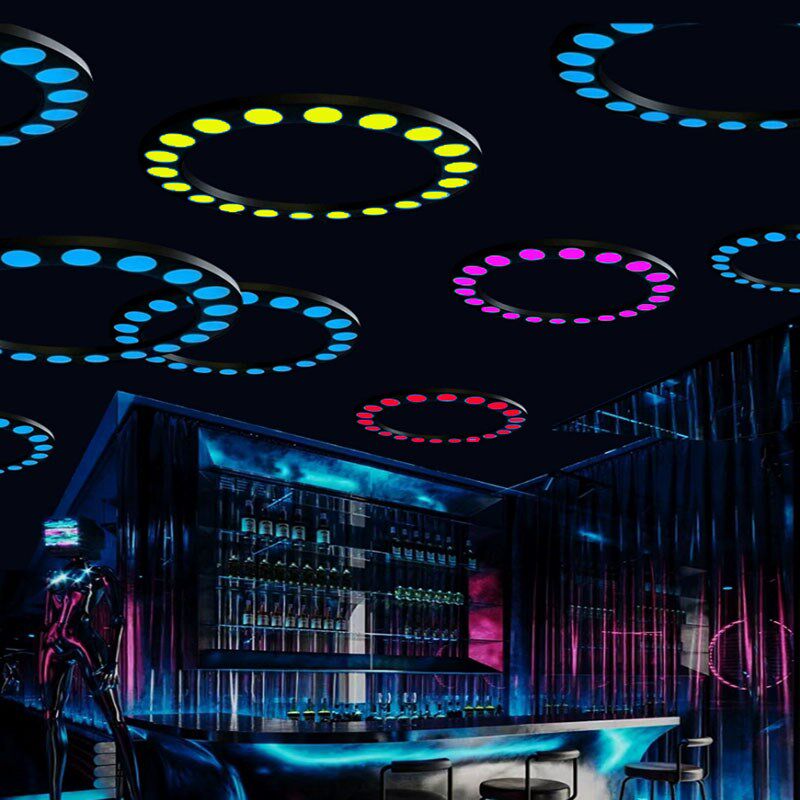 氛围灯led七彩变光幻彩灯酒吧酒馆清吧电玩城台球室游戏厅吧吊灯